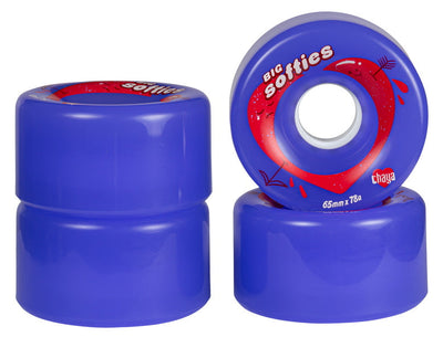 Chaya Big Softies Roller Skate Wheels Purple 65mm 78a - 4 Pack