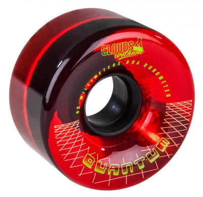 Clouds Quantum Red Roller Skate Wheels 62mm - Pack of 4