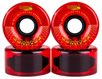 Clouds Quantum Red Roller Skate Wheels 62mm - Pack of 4