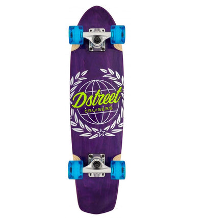 D Street Atlas Purple Cruiser Skateboard - 28"