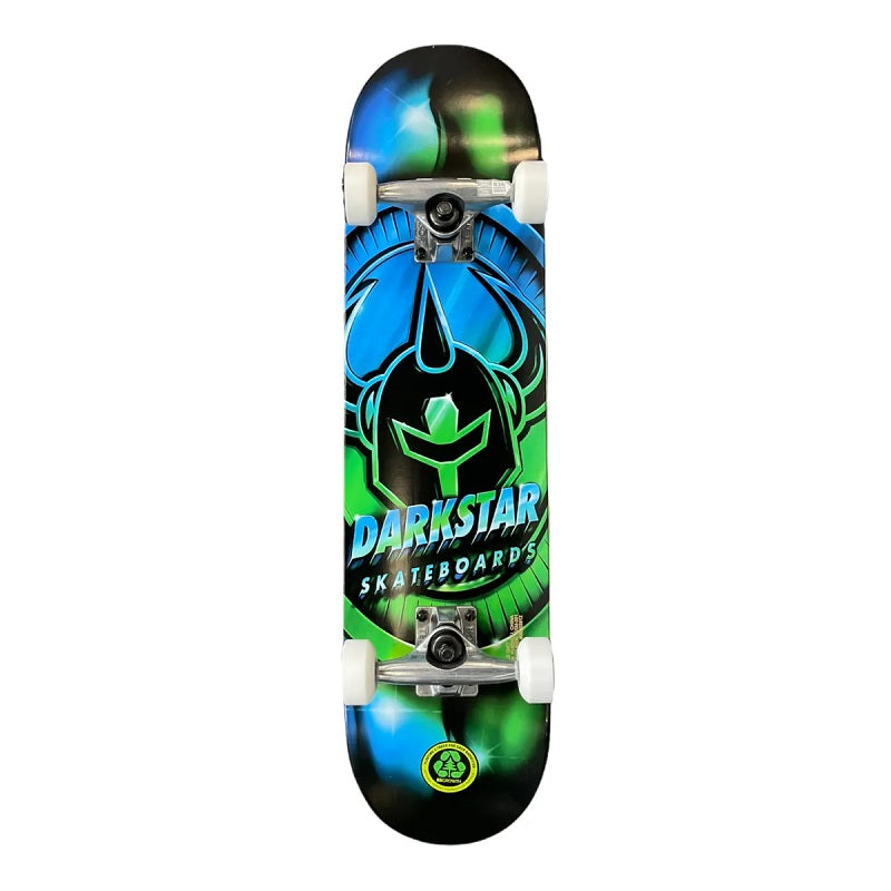 Darkstar Anodize Lime/Blue Mid Skateboard - 7.25"