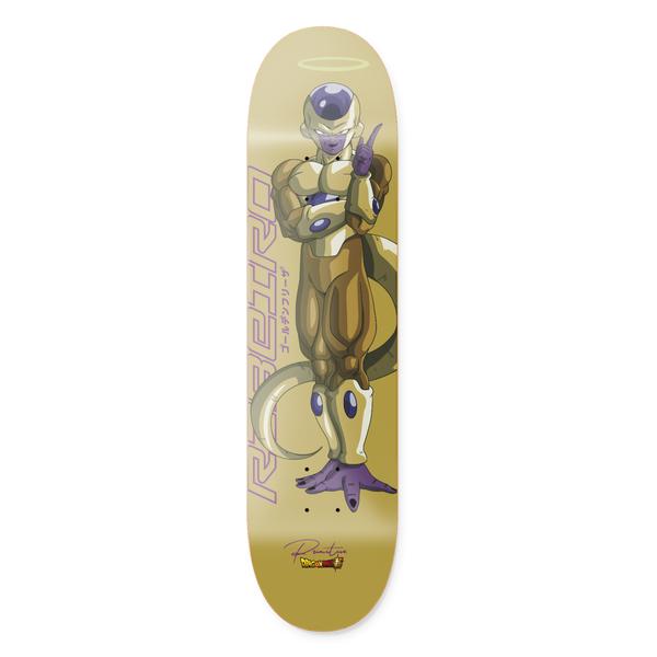 Dragon Ball Super x Primitive Skate Carlos Ribeiro Golden Frieza Skateboard Deck - 8.5"