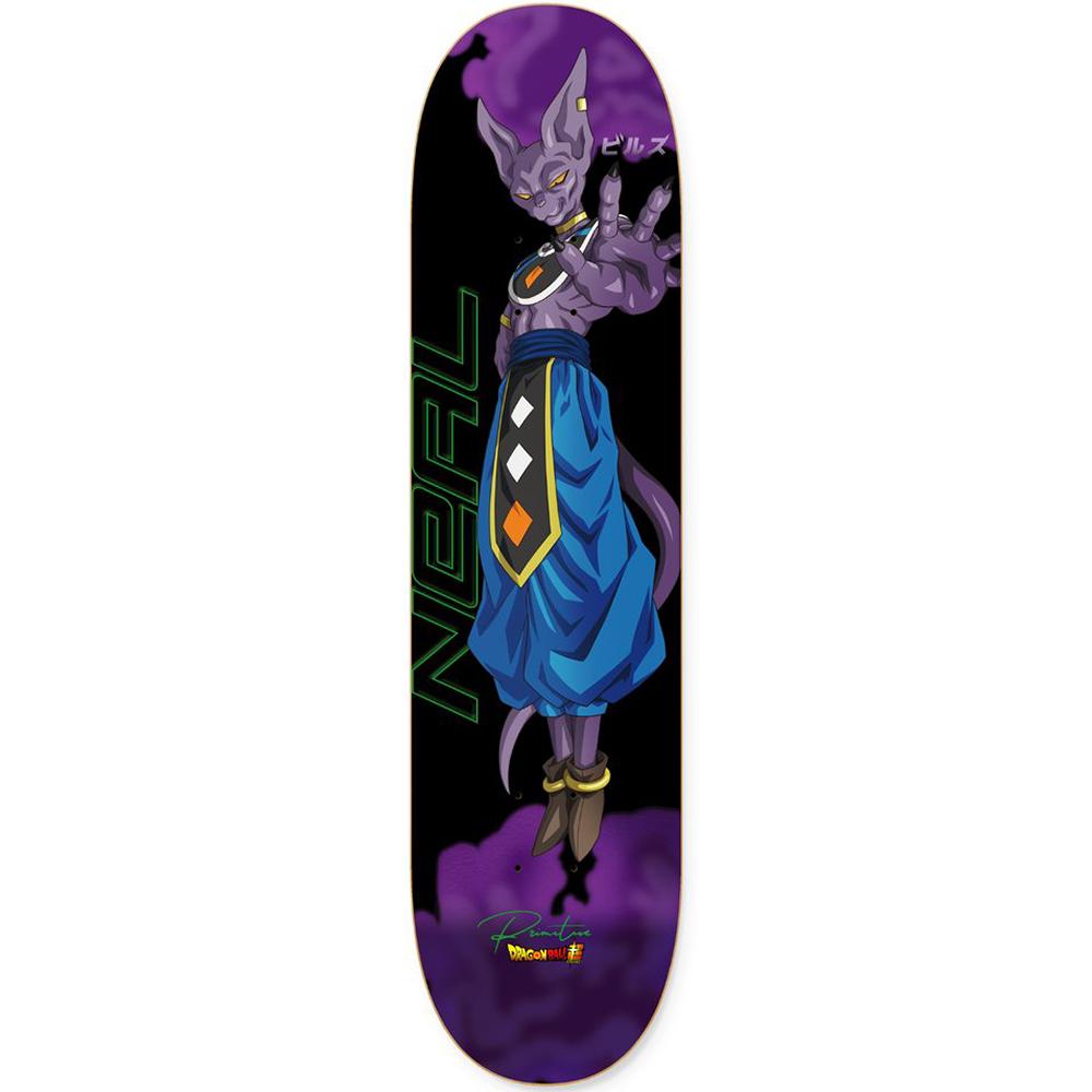 Dragon Ball Super x Primitive Skate Robert Neal Beerus Skateboard Deck - 8.125"