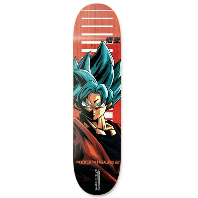 Tabla de skate Dragon Ball Super x Primitive Skate Rodriguez Goku - 8.0"