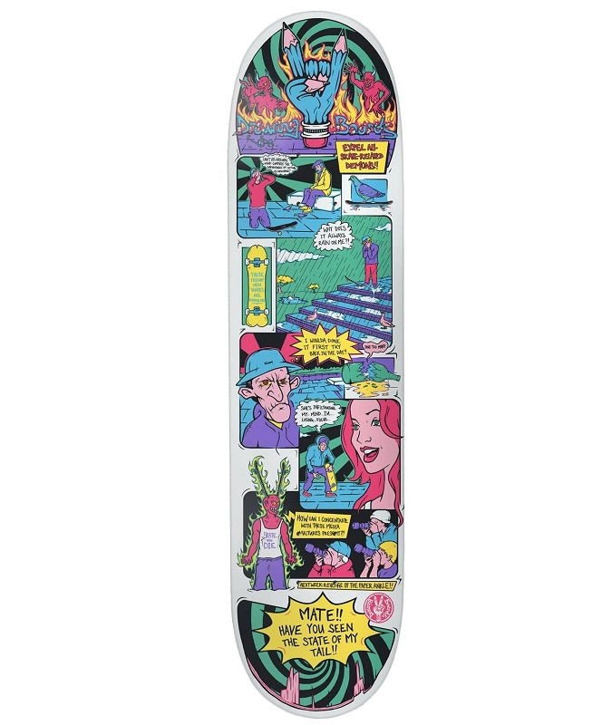 Drawing Boards Expel Your Demons Skateboard Deck - 8.0"