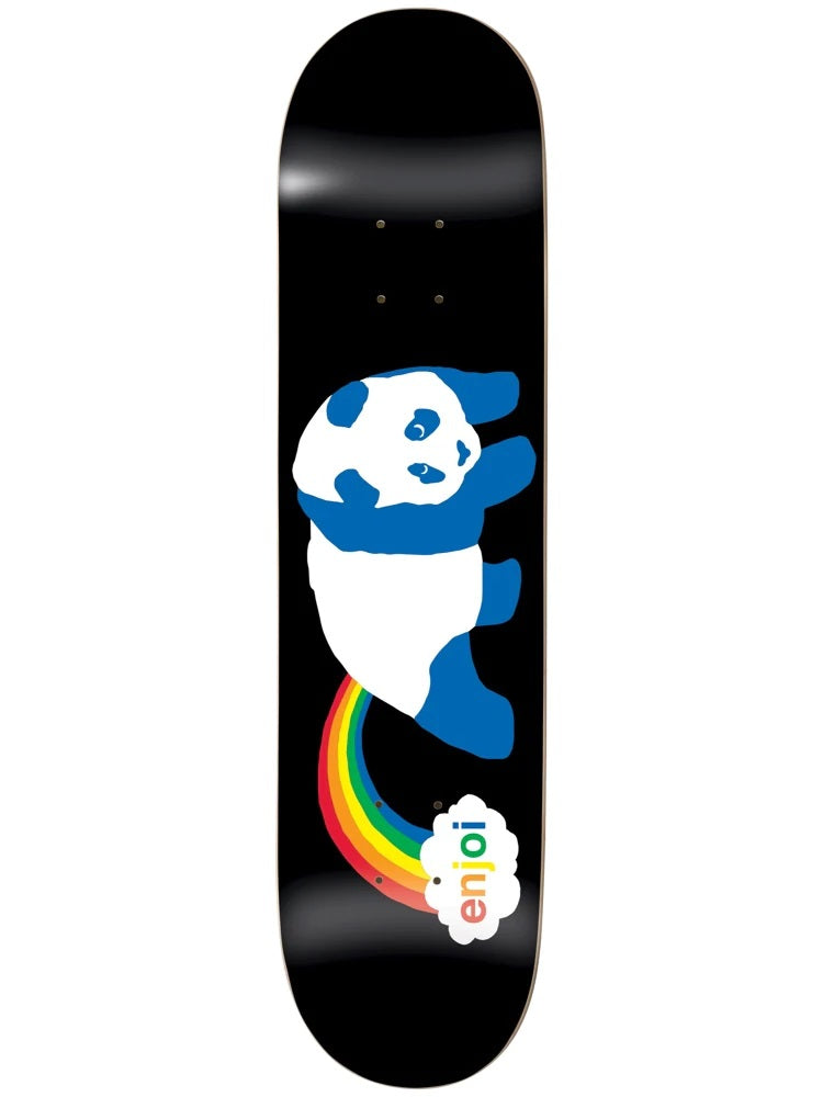 Enjoi Rainbow Fart HYB Black Skateboard Deck - 7.75"