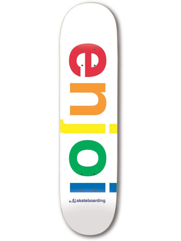Enjoi Spectrum R7 White Skateboard Deck - 8.25"