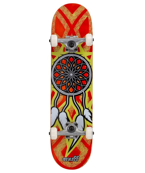 Enuff Dreamcatcher Mini Skateboard - Orange/Jaune 7.25"