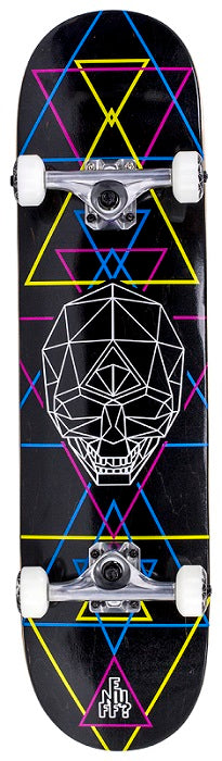 Enuff Geo Skull CMYK Skateboard - 8.0"