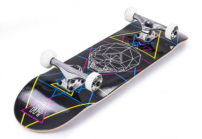 Enuff Geo Skull CMYK Skateboard - 8.0"