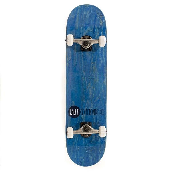 Enuff Logo Stain Skateboard - Blue 7.75"