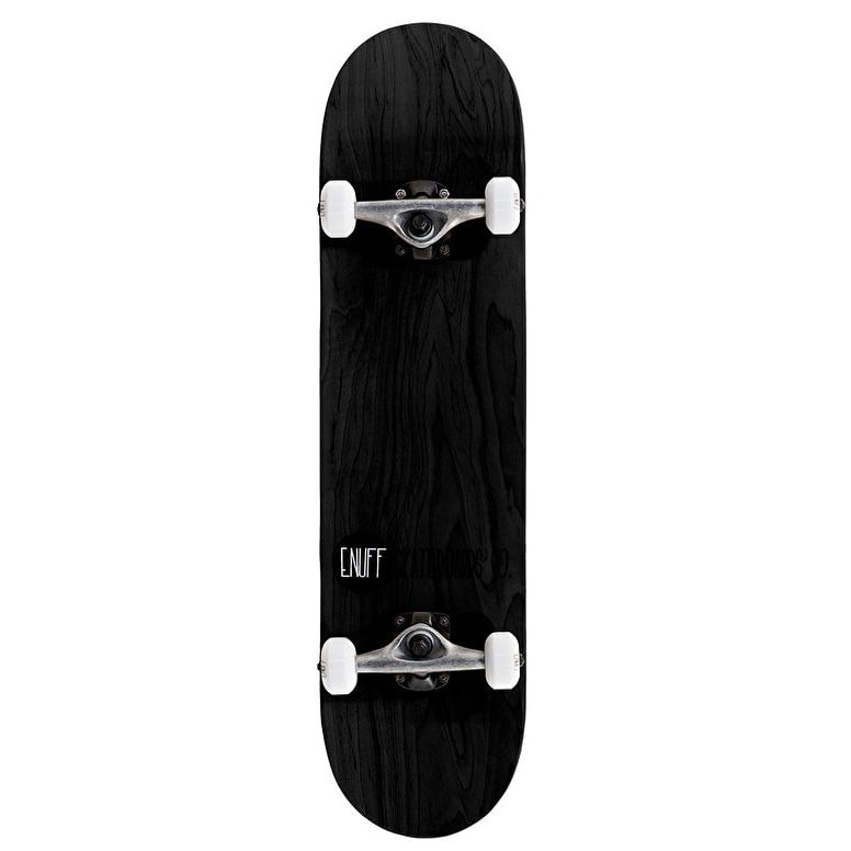 Enuff Logo Stain Skateboard - Black 7.75"