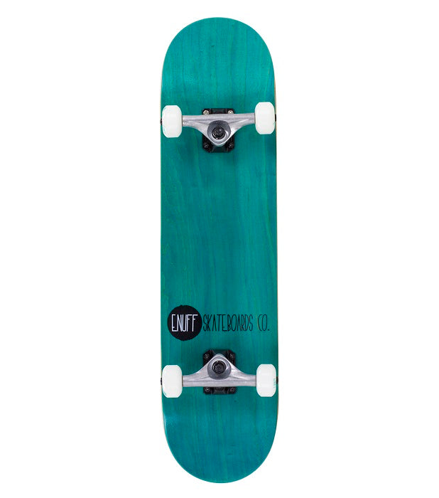 Enuff Logo Stain Skateboard - Teal 8.0"