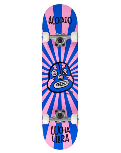 Enuff Lucha Libre Mini Skateboard Pink/Blue - 7.25"