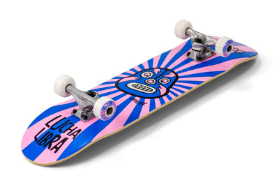 Enuff Lucha Libre Mini Skateboard Rose/Bleu - 7,25"