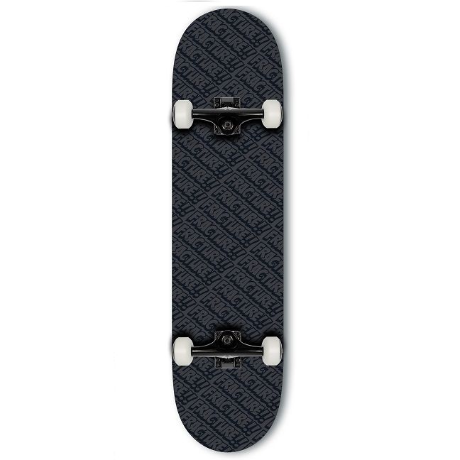 Fracture All Over Comic Black Skateboard - 8.25"