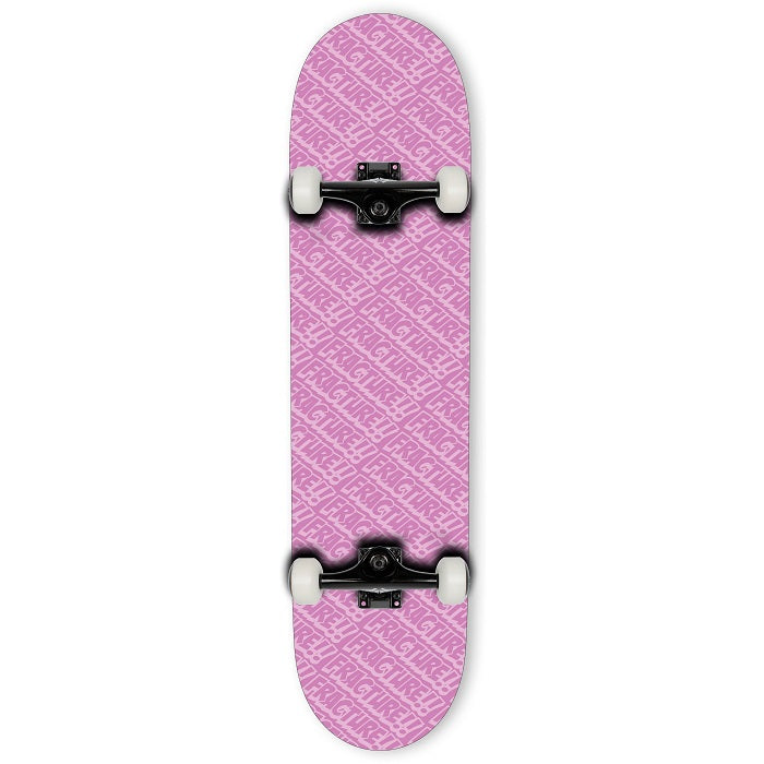 Fracture All Over Comic Pink Skateboard - 7.75"