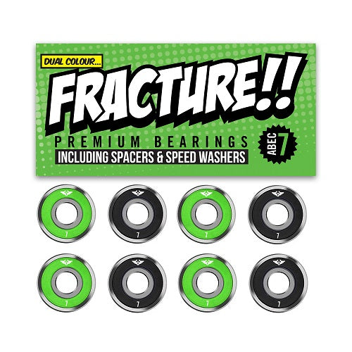 Fracture Premium Abec 7 Green/Black Bearings
