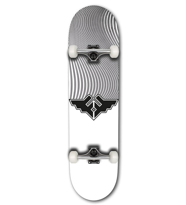 Fracture Wings V4 Grey Skateboard - 8.25"
