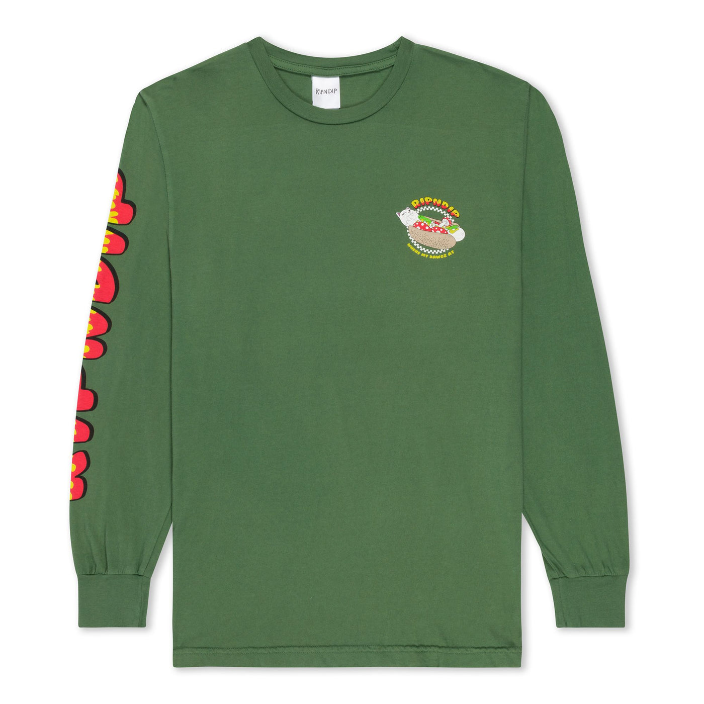 RIPNDIP Glizzy Manches Longues - Olive