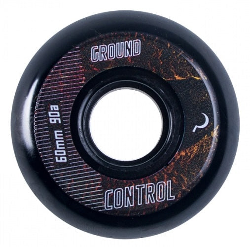 Ground Control Earth City Black Wheels 60mm 90a - Set of Four