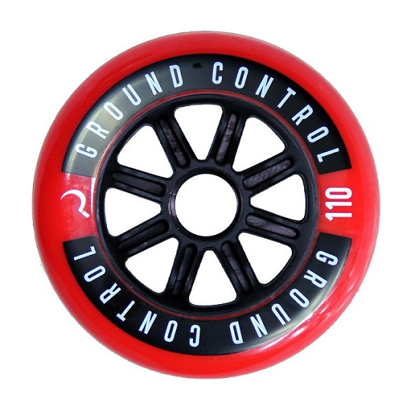 Ground Control Red/Black Wheels 110mm 85a - Set of 6