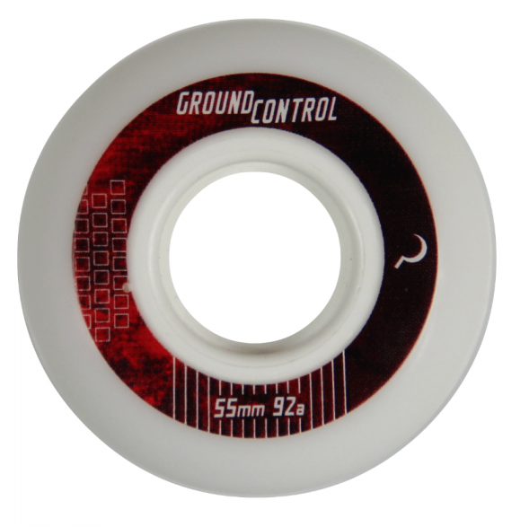 Ground Control Team White Wheels 55mm 92a - Set of Four