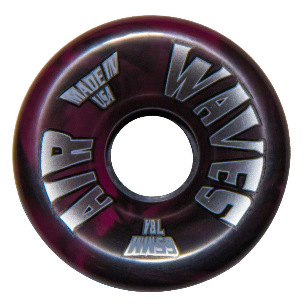 Air Waves Black/Red Swirl Wheels 65mm - Set of 4