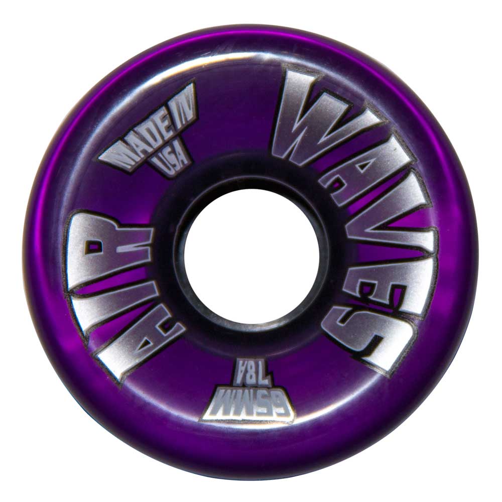 Air Waves Clear Purple Wheels 65mm Slick's Skate Store