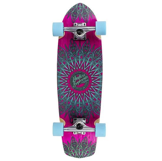 Mindless Mandala Cruiser Skateboard - Pink 28"