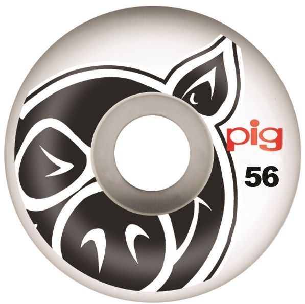 Pig Head Natural Skateboard Wheels - 56mm