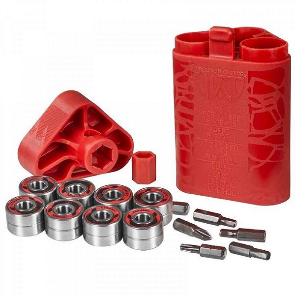 Wicked Abec 9 Bearings - 16 Pack With Tool Kit