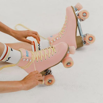 Impala Quad Roller Skates - Pink/Yellow