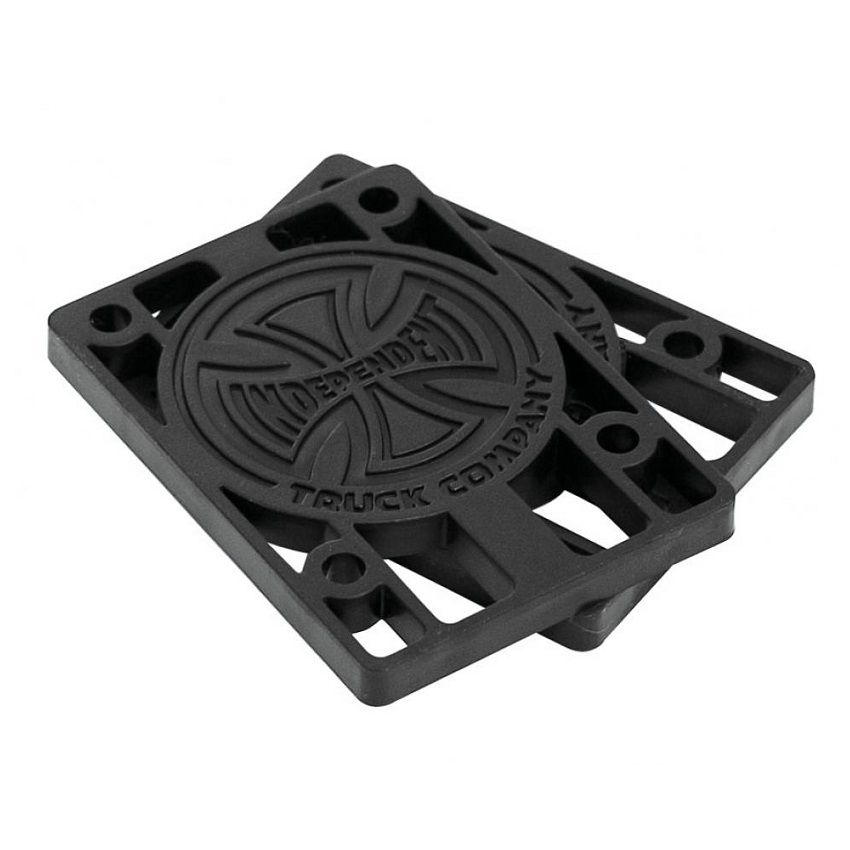 Independent Riser Pads Black - 1/4 Inch – Slick's Skate Store