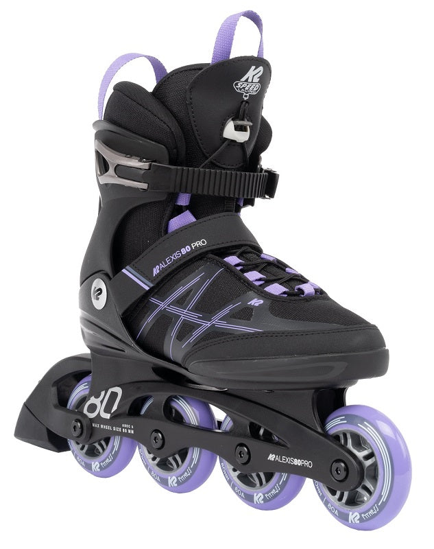 K2 Alexis 80 Pro Womens Inline Skates - Black/Lavender