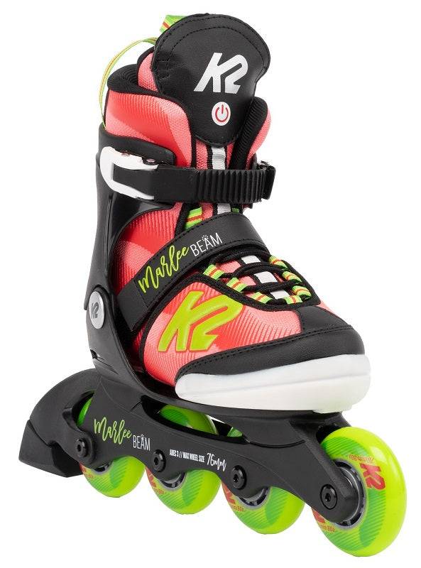 K2 Marlee Beam Adjustable Size Skates - Pink
