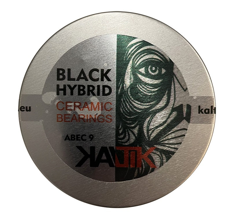 Rodamientos híbridos de cerámica negra Kaltik - Juego de 8