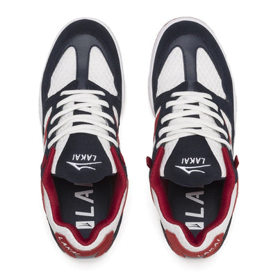 Zapatos de skate Lakai Evo 2.0 XLK - Ante azul marino/rojo