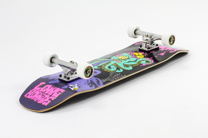 Mindless Octopuke Purple Cruiser Skateboard - 8.75"