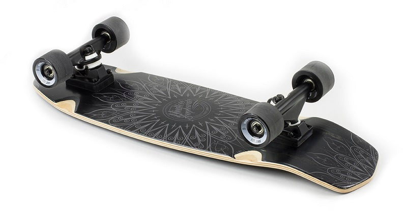 Mindless Mandala Cruiser Skateboard - Black 28"
