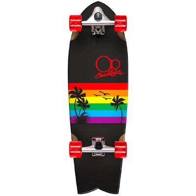 Ocean Pacific Sunset Surf Skate Negro y Rojo - 32"
