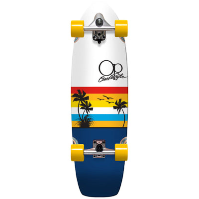 Ocean Pacific Sunset Surf Skate White and Navy - 33"