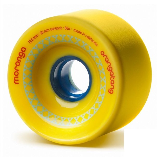 Orangatang Moronga Longboard Wheels - Yellow 72.5mm 86a
