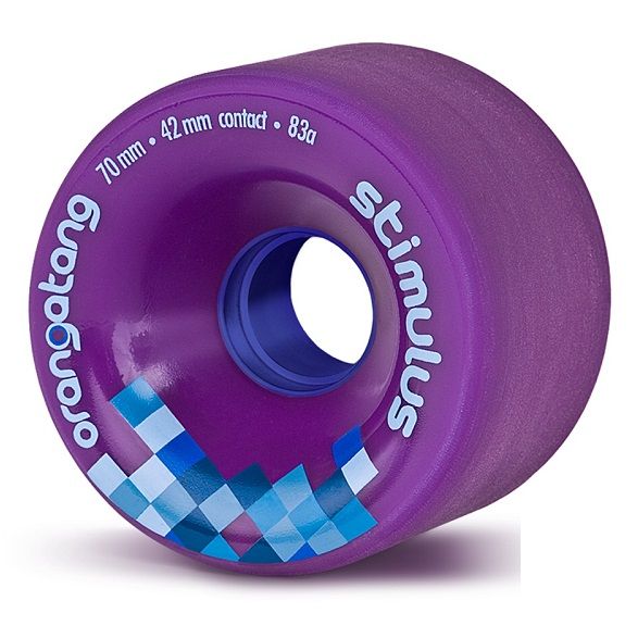 Orangatang Stimulus Longboard Wheels - Purple 70mm 83a