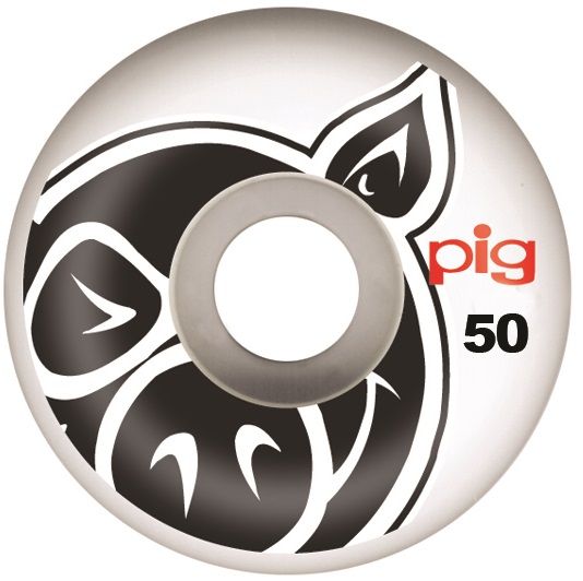 Pig Head Natural Skateboard Wheels - 50mm