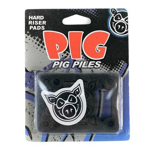 Pig Piles Hard Black Risers - 1/4 Inch – Slick's Skate Store