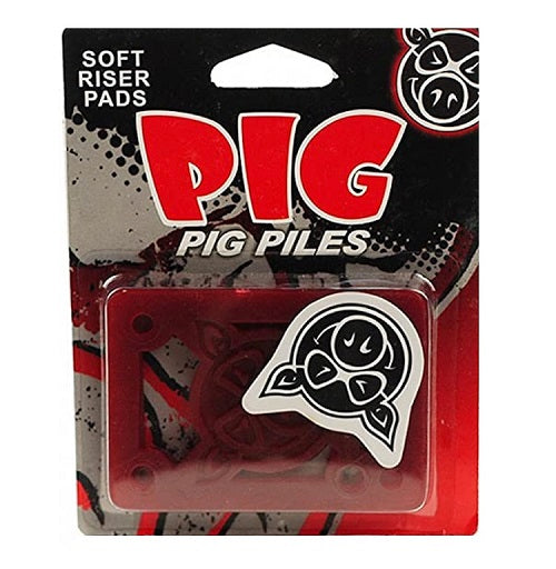 Pig Piles Soft Red Risers - 1/8 Inch