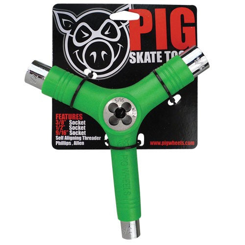 Pig Skateboard Tool - Green