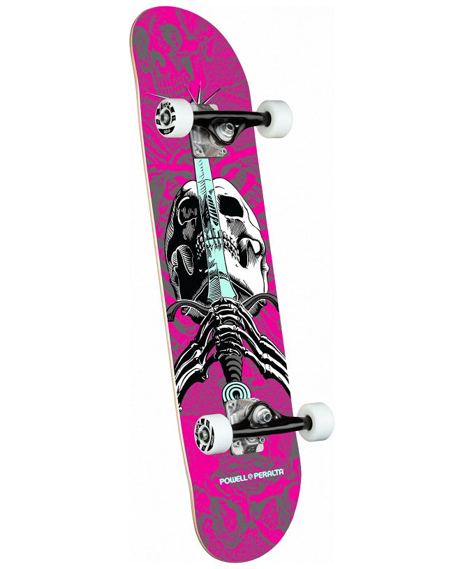 Powell Peralta Skull & Snake One Off Pink Skateboard - 7.5"