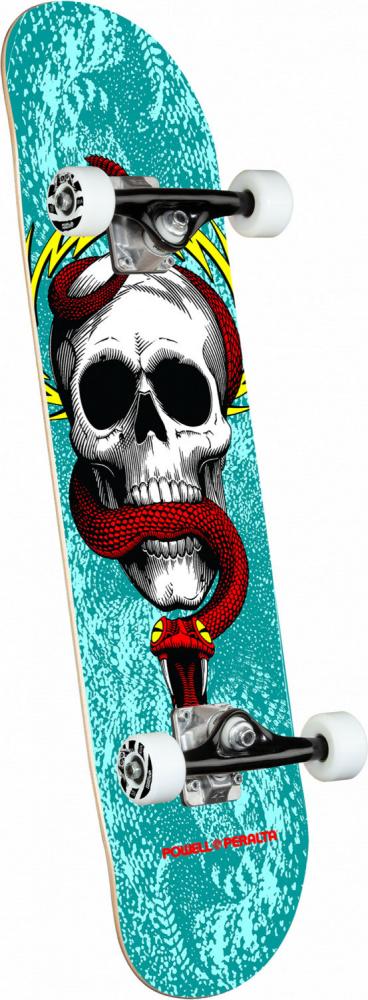 Powell Peralta Skull &amp; Snake One Off Skateboard - 7,75"